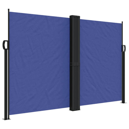 Retractable Side Awning Blue 160x1000 cm Retractable Side Awning Blue 160x1000 cm