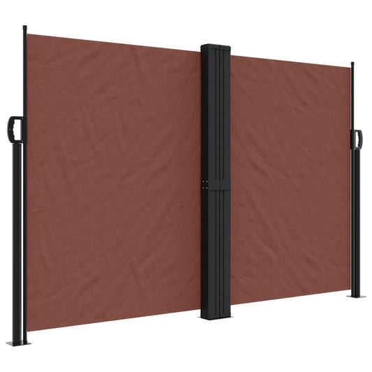 Retractable Side Awning Brown 160x1000 cm Retractable Side Awning Brown 160x1000 cm