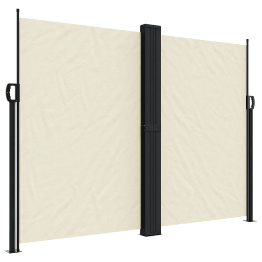 Retractable Side Awning Cream 180x1000 cm Retractable Side Awning Cream 180x1000 cm