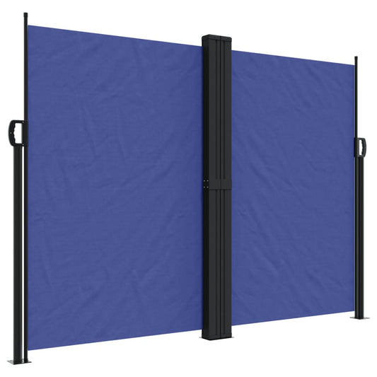 Retractable Side Awning Blue 180x1000 cm Retractable Side Awning Blue 180x1000 cm