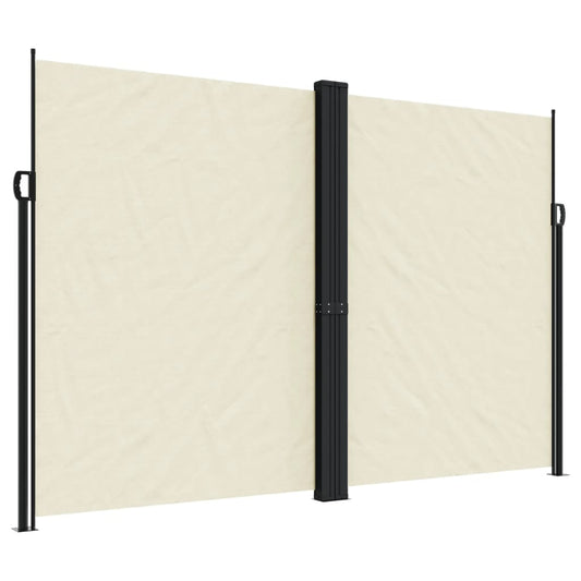 Retractable Side Awning Cream 220x1000 cm Retractable Side Awning Cream 220x1000 cm