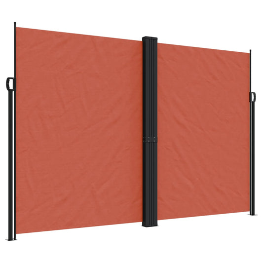 Retractable Side Awning Terracotta 220x1000 cm Retractable Side Awning Terracotta 220x1000 cm