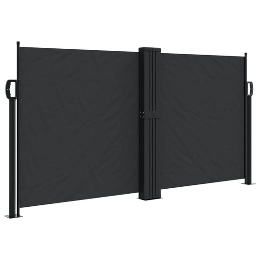 Retractable Side Awning Black 120x1200 cm Retractable Side Awning Black 120x1200 cm