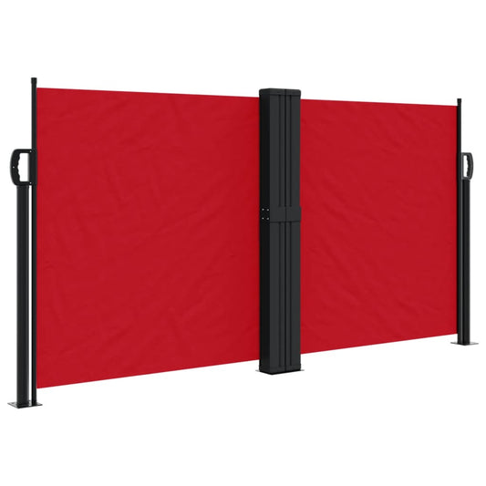 Retractable Side Awning Red 120x1200 cm Retractable Side Awning Red 120x1200 cm