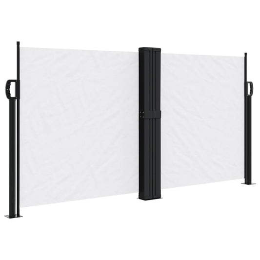 Retractable Side Awning White 120x1200 cm Retractable Side Awning White 120x1200 cm