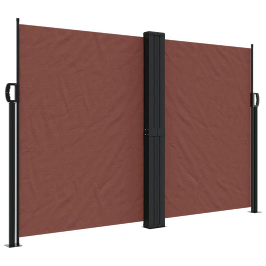 Retractable Side Awning Brown 160x1200 cm Retractable Side Awning Brown 160x1200 cm