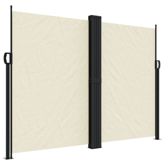 Retractable Side Awning Cream 180x1200 cm Retractable Side Awning Cream 180x1200 cm
