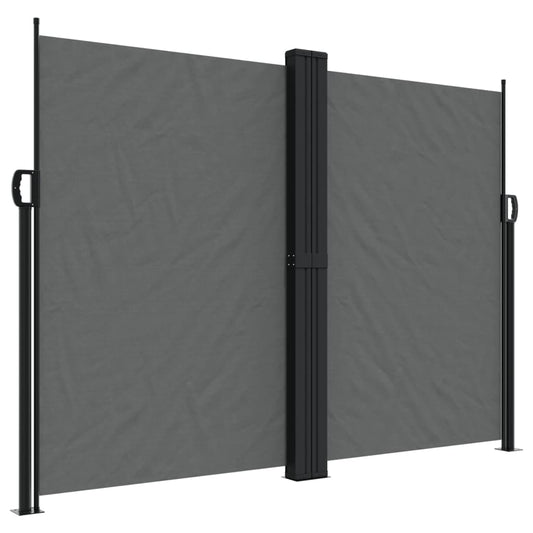 Retractable Side Awning Anthracite 180x1200 cm Retractable Side Awning Anthracite 180x1200 cm