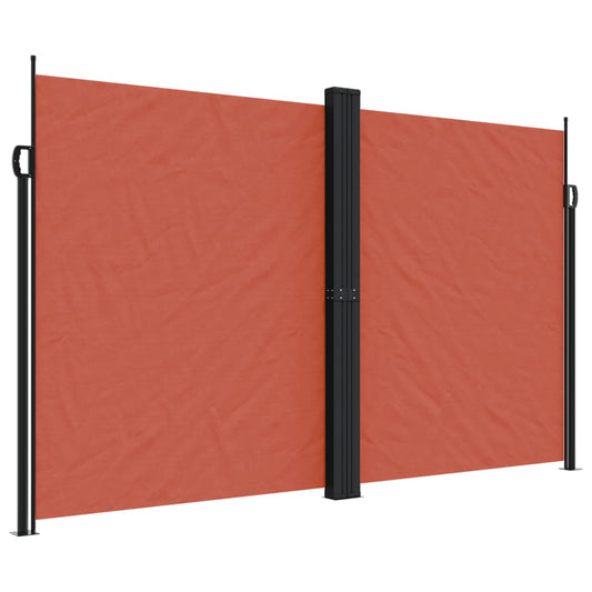 Retractable Side Awning Terracotta 200x1200 cm Retractable Side Awning Terracotta 200x1200 cm