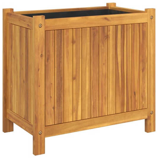 Garden Planter with Liner 54x31x50 cm Solid Wood Acacia Garden Planter with Liner 54x31x50 cm Solid Wood Acacia
