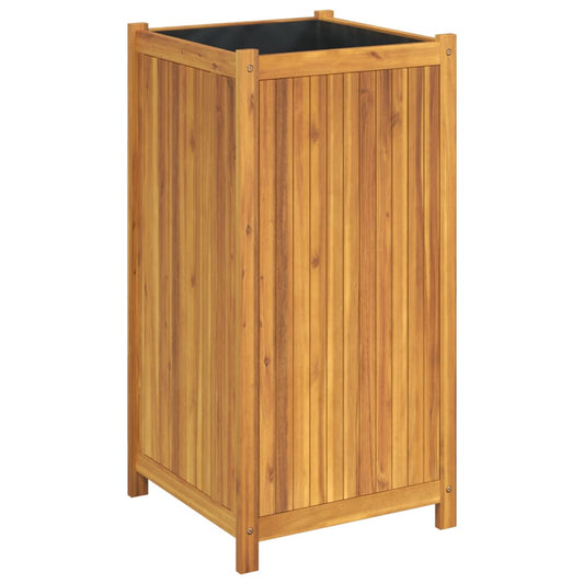 Garden Planter with Liner 50x50x100 cm Solid Wood Acacia Garden Planter with Liner 50x50x100 cm Solid Wood Acacia