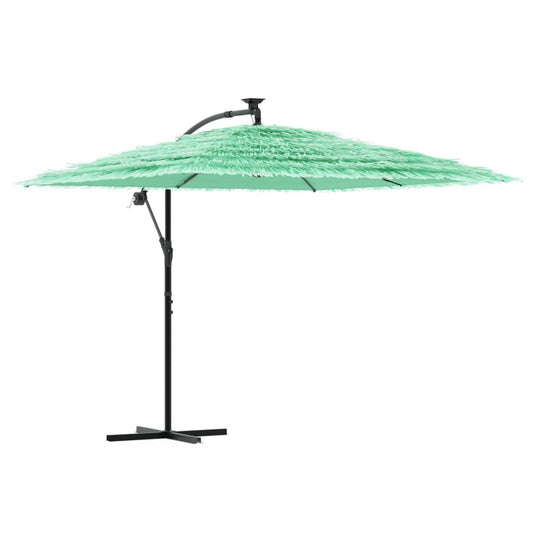 Garden Parasol with Steel Pole Green 269x269x235 cm Garden Parasol with Steel Pole Green 269x269x235 cm