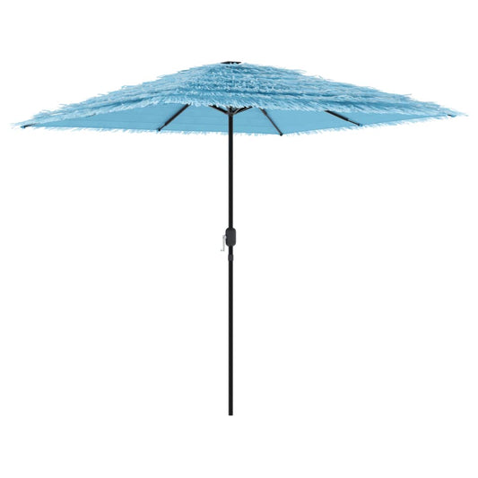 Garden Parasol with Steel Pole Blue 248x248x248 cm Garden Parasol with Steel Pole Blue 248x248x248 cm