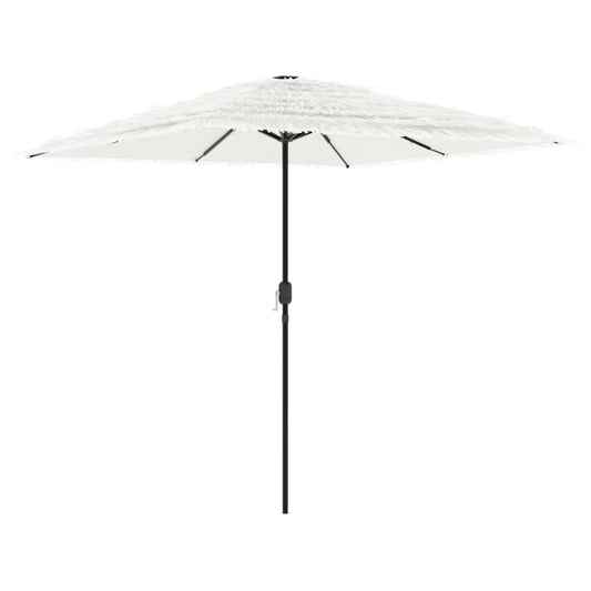 Garden Parasol with Steel Pole White 248x248x248 cm Garden Parasol with Steel Pole White 248x248x248 cm