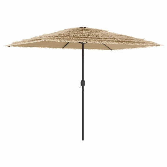 Garden Parasol with Steel Pole Brown 300x200x250 cm Garden Parasol with Steel Pole Brown 300x200x250 cm