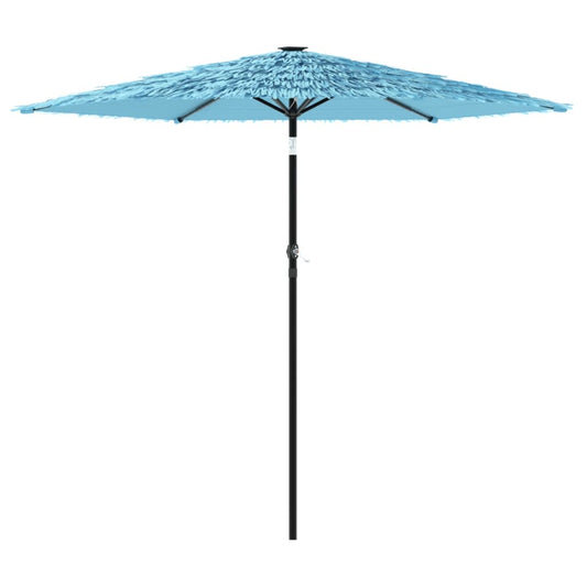 Garden Parasol with Steel Pole Blue 223x223x213 cm Garden Parasol with Steel Pole Blue 223x223x213 cm