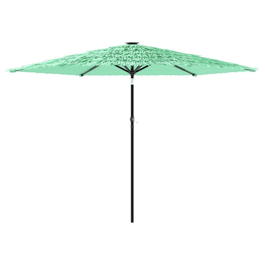 Garden Parasol with Steel Pole Green 288x288x225 cm Garden Parasol with Steel Pole Green 288x288x225 cm