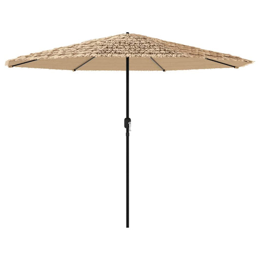 Garden Parasol with Steel Pole Brown 324x324x247 cm Garden Parasol with Steel Pole Brown 324x324x247 cm