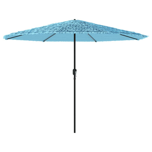 Garden Parasol with Steel Pole Blue 324x324x247 cm Garden Parasol with Steel Pole Blue 324x324x247 cm