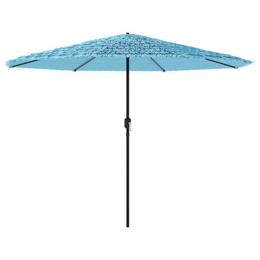 Garden Parasol with Steel Pole Blue 388x388x248 cm Garden Parasol with Steel Pole Blue 388x388x248 cm