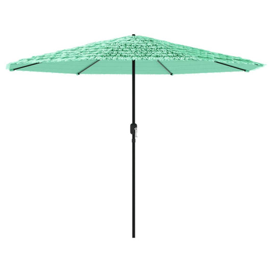 Garden Parasol with Steel Pole Green 388x388x248 cm Garden Parasol with Steel Pole Green 388x388x248 cm