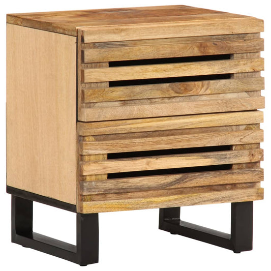 Bedside Cabinet 40x34x46 cm Solid Wood Rough Mango Bedside Cabinet 40x34x46 cm Solid Wood Rough Mango