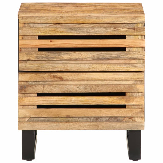 Bedside Cabinet 40x34x46 cm Solid Wood Rough Mango Bedside Cabinet 40x34x46 cm Solid Wood Rough Mango