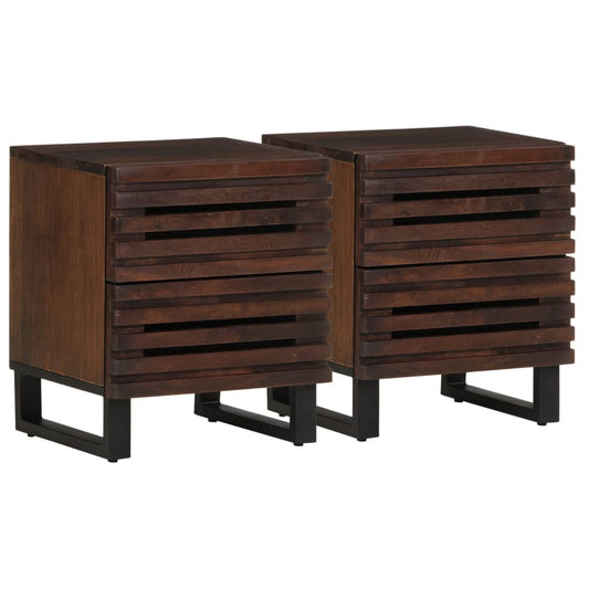 Bedside Cabinets 2 pcs 40x34x46 cm Solid Wood Mango Bedside Cabinets 2 pcs 40x34x46 cm Solid Wood Mango