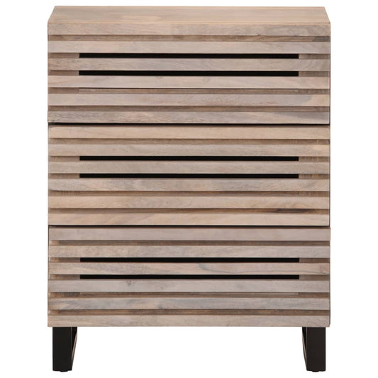 Sideboard White 60x34x75 cm Solid Wood Mango Sideboard White 60x34x75 cm Solid Wood Mango