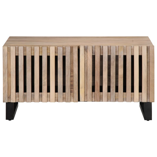 Coffee Table White 80x51x40 cm Solid Wood Mango Coffee Table White 80x51x40 cm Solid Wood Mango