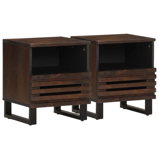 Bedside Cabinets 2 pcs 40x34x46 cm Solid Wood Mango Bedside Cabinets 2 pcs 40x34x46 cm Solid Wood Mango