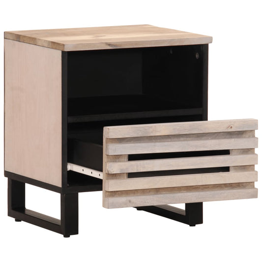 Bedside Cabinet 40x33x46 cm Solid Wood Bleached Mango Bedside Cabinet 40x33x46 cm Solid Wood Bleached Mango