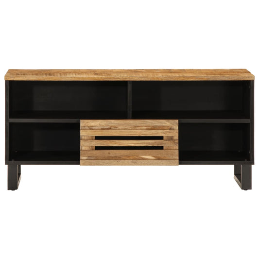 TV Cabinet 100x34x46 cm Solid Wood Rough Mango TV Cabinet 100x34x46 cm Solid Wood Rough Mango