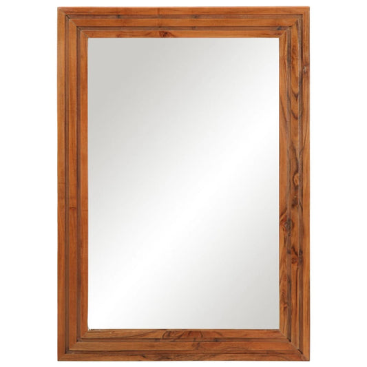 Bathroom Mirror 50x70 cm Solid Wood Acacia and Glass Bathroom Mirror 50x70 cm Solid Wood Acacia and Glass