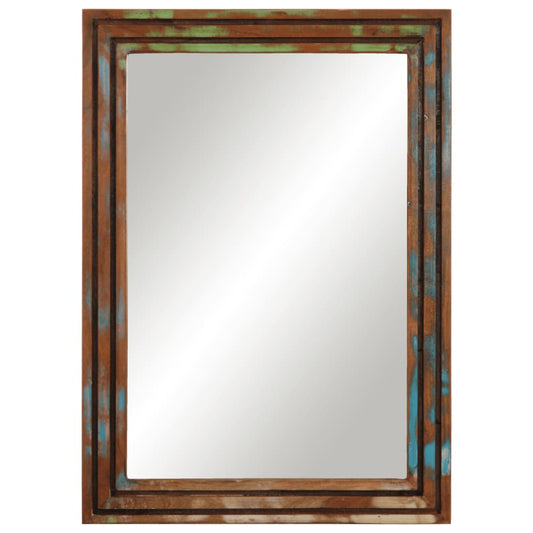 Bathroom Mirror 50x70 cm Solid Wood Acacia and Glass Bathroom Mirror 50x70 cm Solid Wood Acacia and Glass
