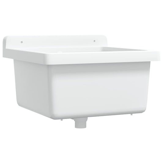 Sink Washbasin for Wall Mounting White 40x40x24 cm Resin Sink Washbasin for Wall Mounting White 40x40x24 cm Resin