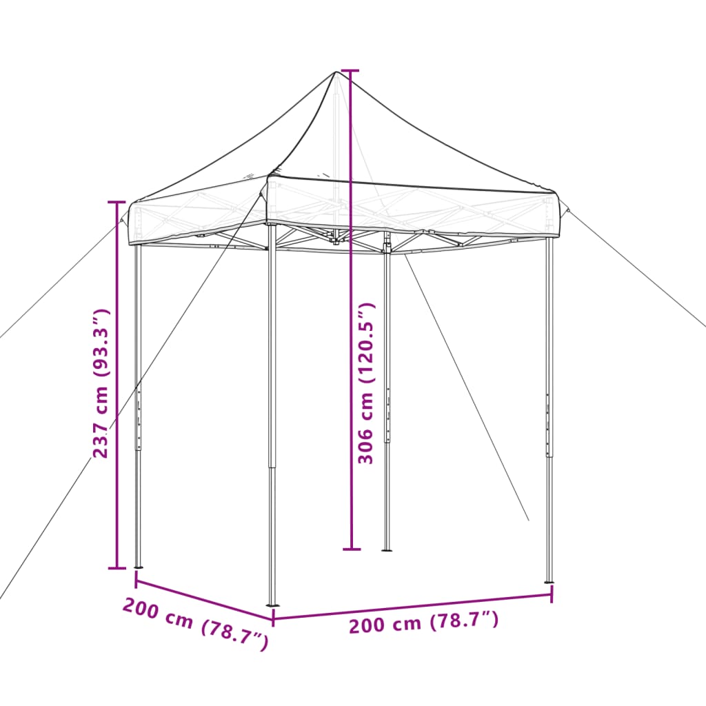 Party Tent Beige Oxford Fabric