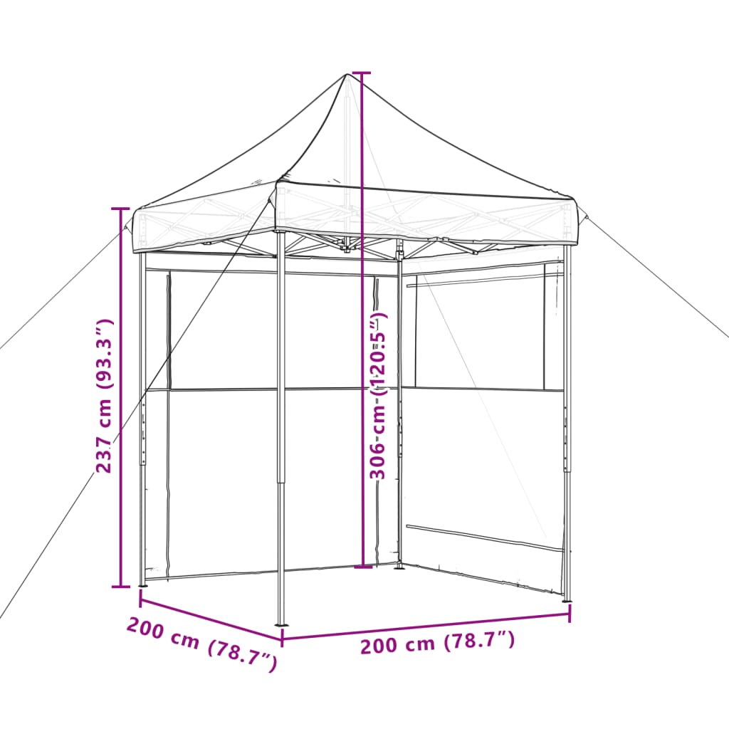 Party Tent Beige Oxford Fabric