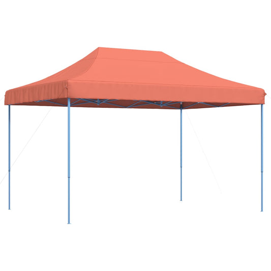 Foldable Party Tent Pop-Up Terracotta 410x279x315 cm Foldable Party Tent Pop-Up Terracotta 410x279x315 cm