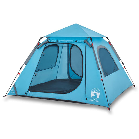 Camping Tent Dome 4-Person Blue Quick Release Camping Tent Dome 4-Person Blue Quick Release