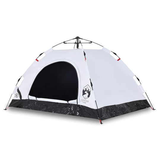 Camping Tent 4-Person White Blackout Fabric Quick Release Camping Tent 4-Person White Blackout Fabric Quick Release