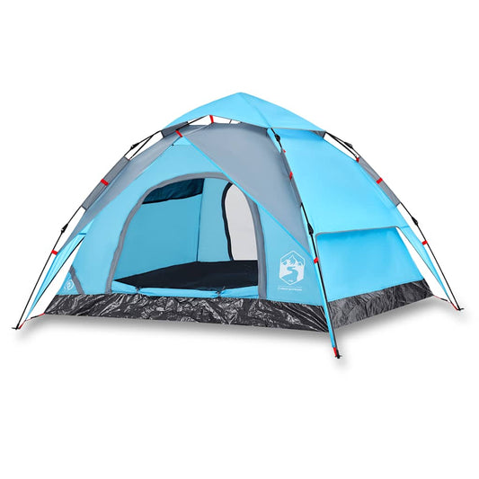 Camping Tent Dome 3-Person Blue Quick Release Camping Tent Dome 3-Person Blue Quick Release