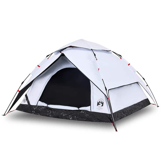 Camping Tent Dome 5-Person White Blackout Fabric Quick Release Camping Tent Dome 5-Person White Blackout Fabric Quick Release