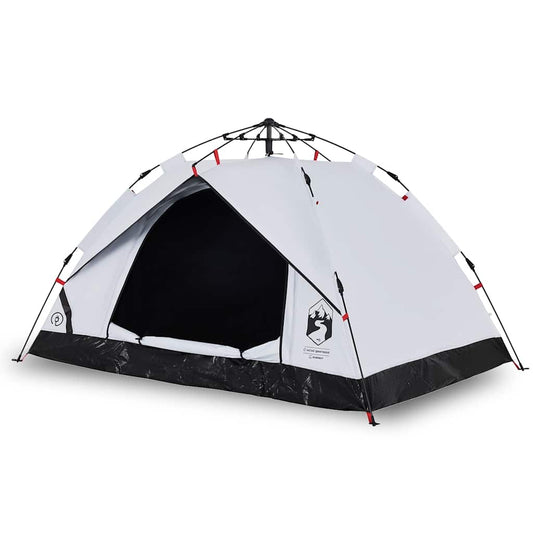 Camping Tent Dome 3-Person White Blackout Fabric Quick Release Camping Tent Dome 3-Person White Blackout Fabric Quick Release
