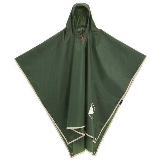 Rain Poncho with Hood 2-in-1 Design Green 223x145 cm Rain Poncho with Hood 2-in-1 Design Green 223x145 cm