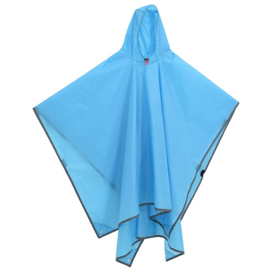 Rain Poncho with Hood 2-in-1 Design Blue 223x145 cm Rain Poncho with Hood 2-in-1 Design Blue 223x145 cm