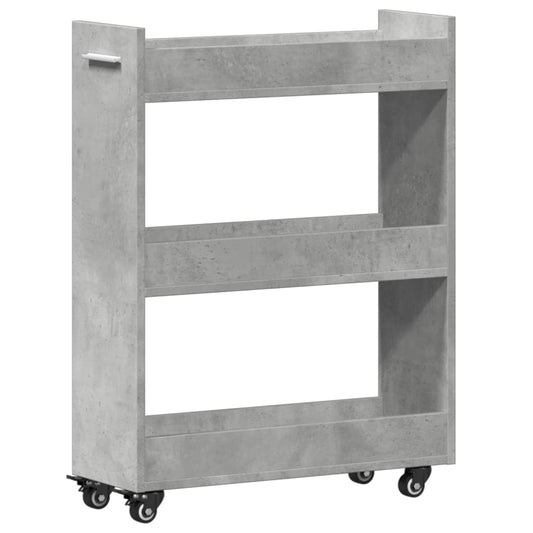 Cabinet with Wheels Concerte Grey 60x22x79 cm Engineered Wood Cabinet with Wheels Concerte Grey 60x22x79 cm Engineered Wood