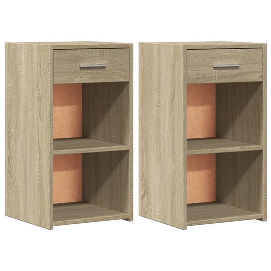 Bedside Cabinets 2 pcs Sonoma Oak 35x34x65 cm Engineered Wood Bedside Cabinets 2 pcs Sonoma Oak 35x34x65 cm Engineered Wood