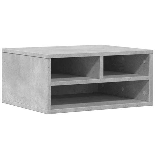 Printer Stand Concrete Grey 49x40x22,5 cm Engineered Wood Printer Stand Concrete Grey 49x40x22,5 cm Engineered Wood