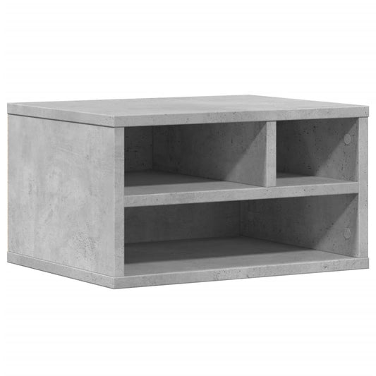 Printer Stand Concrete Grey 40x32x22,5 cm Engineered Wood Printer Stand Concrete Grey 40x32x22,5 cm Engineered Wood